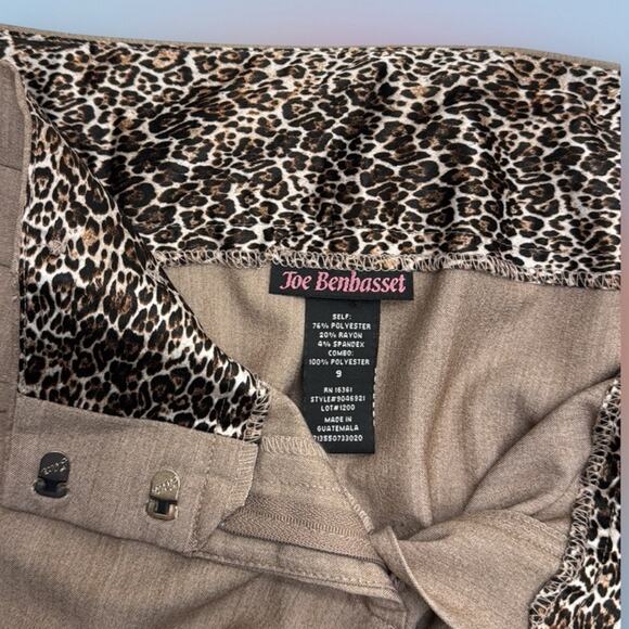 JOE BENBASSET Women’s 9 (juniors) Tan Bootcut Dress Pant - Picture 4 of 4